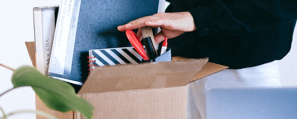 Woman Organizing Her Belongings