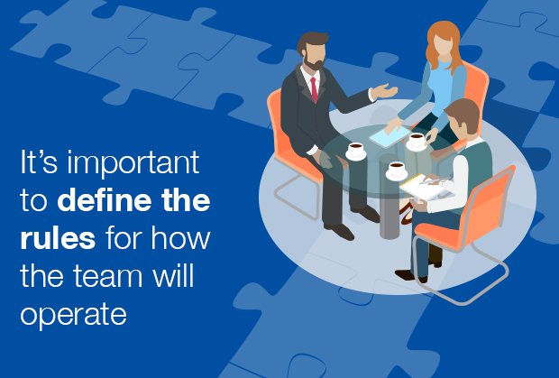 Its important to define the rules of how the team will operate
