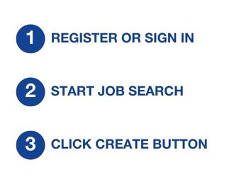 Create job alerts in 3 steps