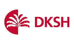 DKSH logo with a red design