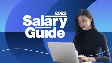 Woman working on her laptop