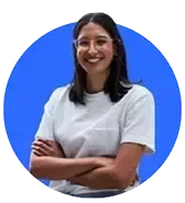 Friendly woman smiling